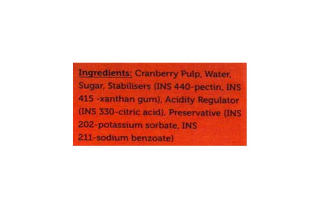 Urban Platter Cran Berry Syrup    Plastic Bottle  500 millilitre